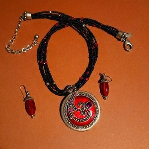 Chico's necklace with matching earrings